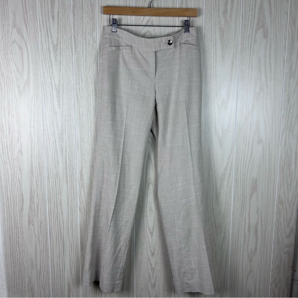 White House Black Market The Legacy Tan Straight Leg Workwear Pants, 4